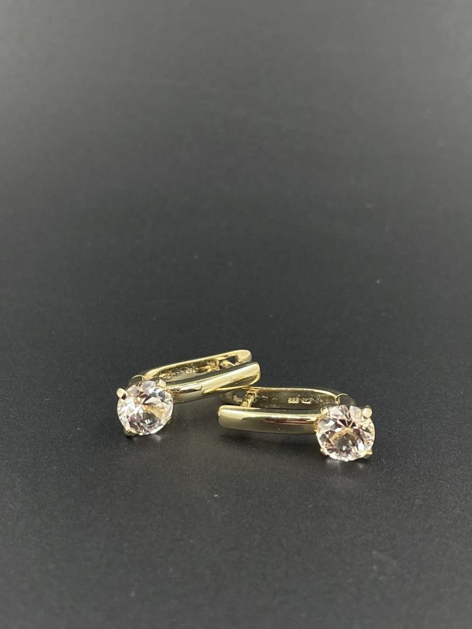 Earrings yellow topaz