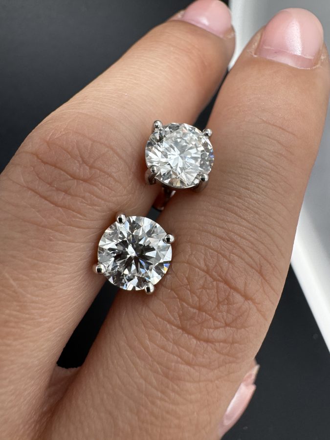 Earings 1,59ct lab grown diamonds