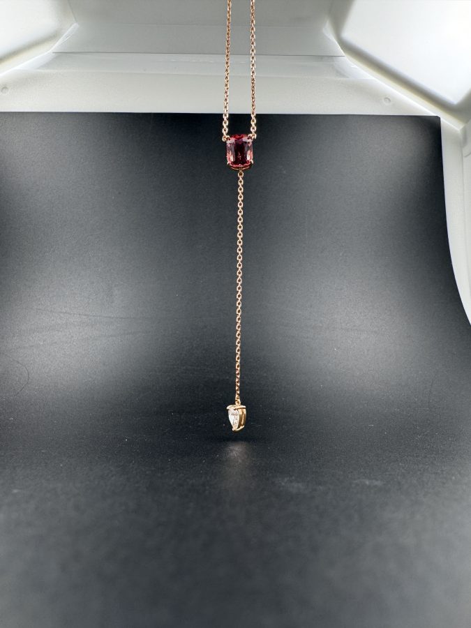 Necklace MOIA pink tourmaline