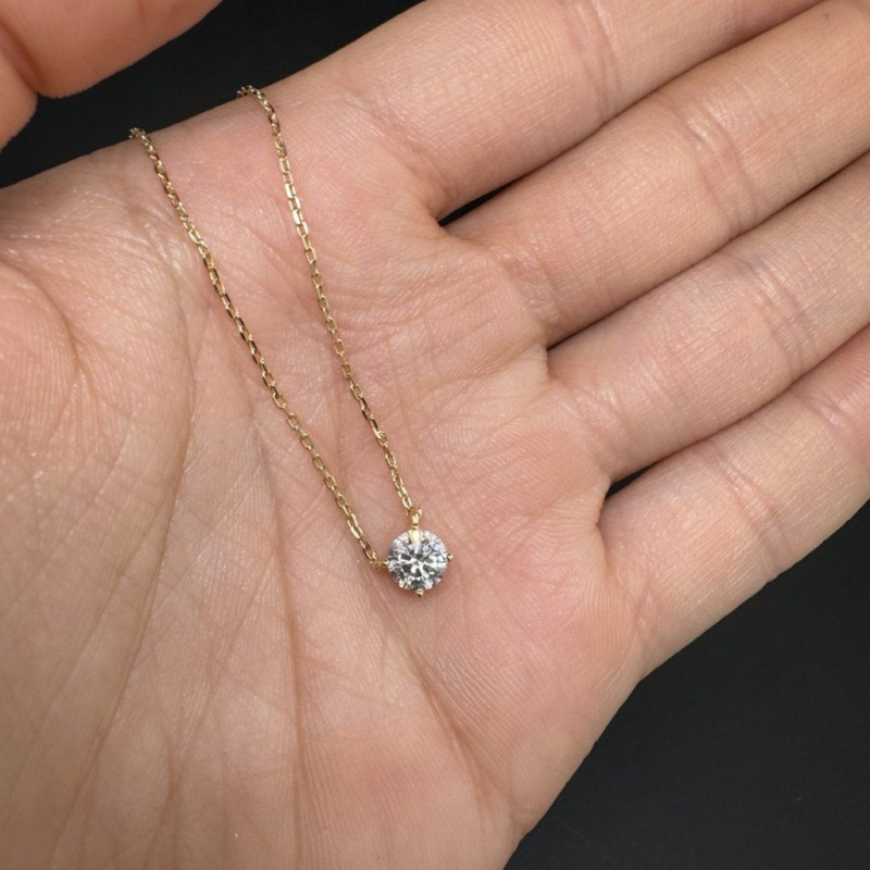 Diamond Pendant – Yellow Gold, 0.5 ct – photo 2 of 2