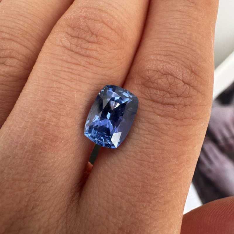 Blue Sapphire Cushion, 4.0 ct – photo 7 of 7