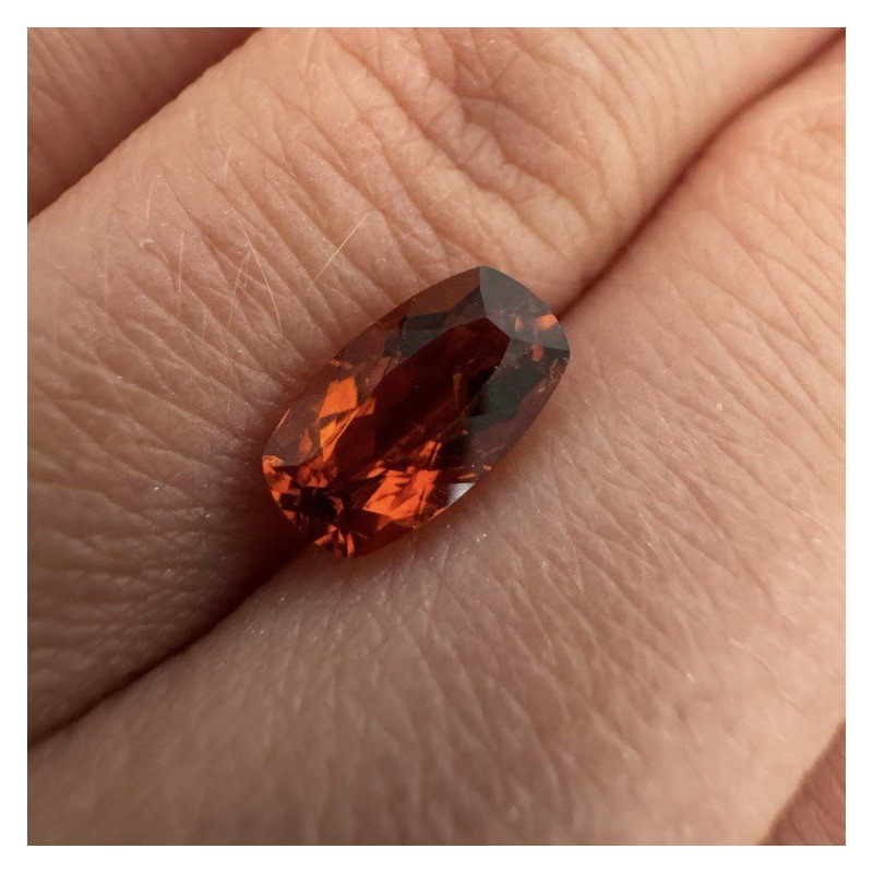 Orange Citrine Cushion