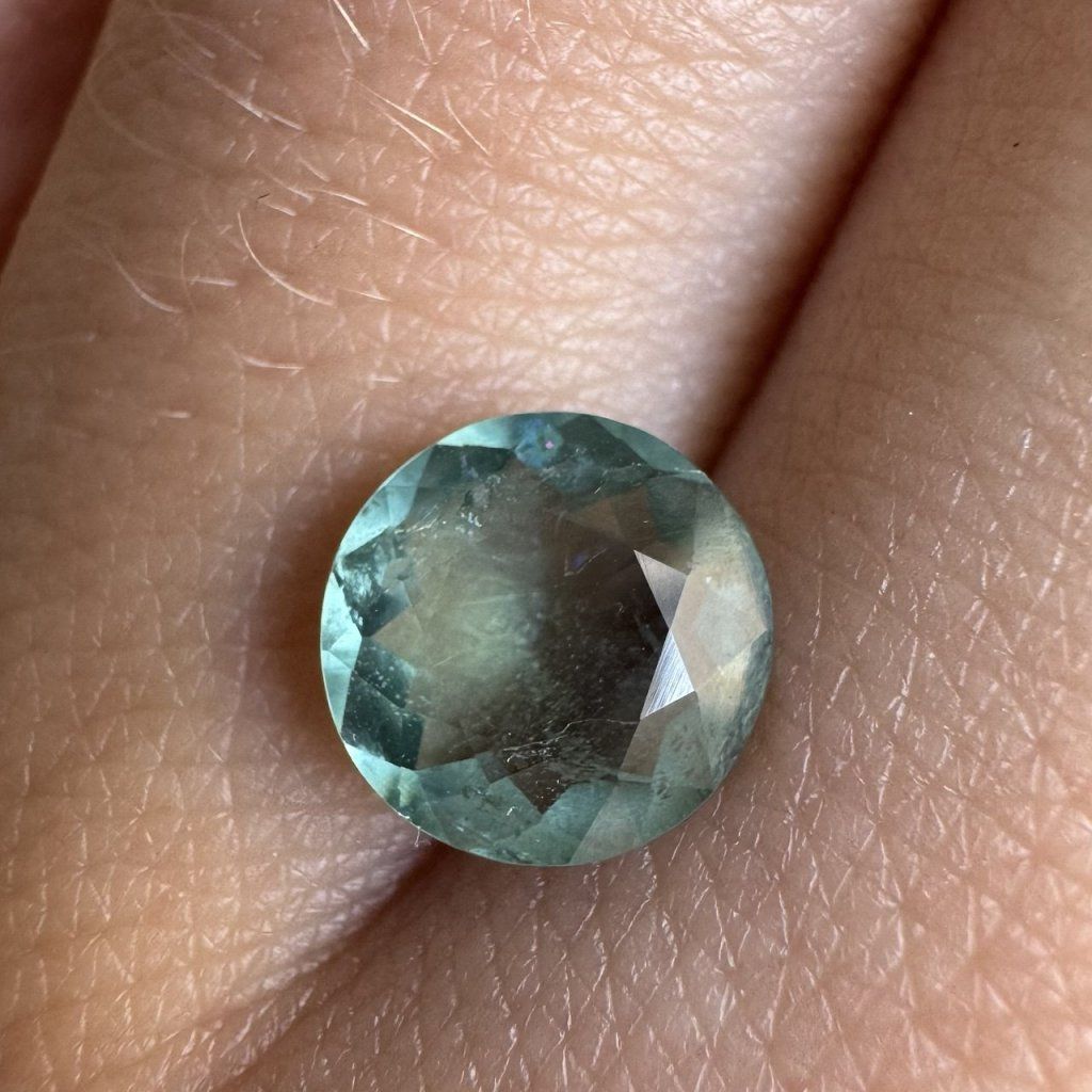 Blue-Green Tourmaline Round, 1.35 ct – photo 1 of 5
