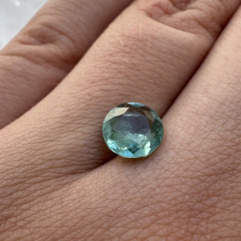 Blue-Green Tourmaline Round, 1.35 ct – photo 2 of 5