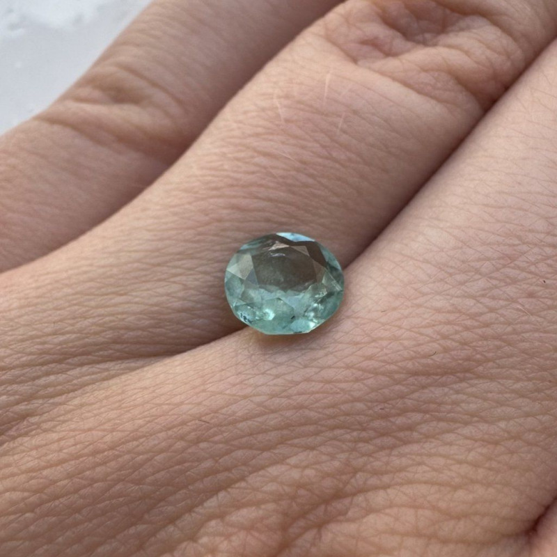 Blue-Green Tourmaline Round, 1.35 ct – photo 3 of 5