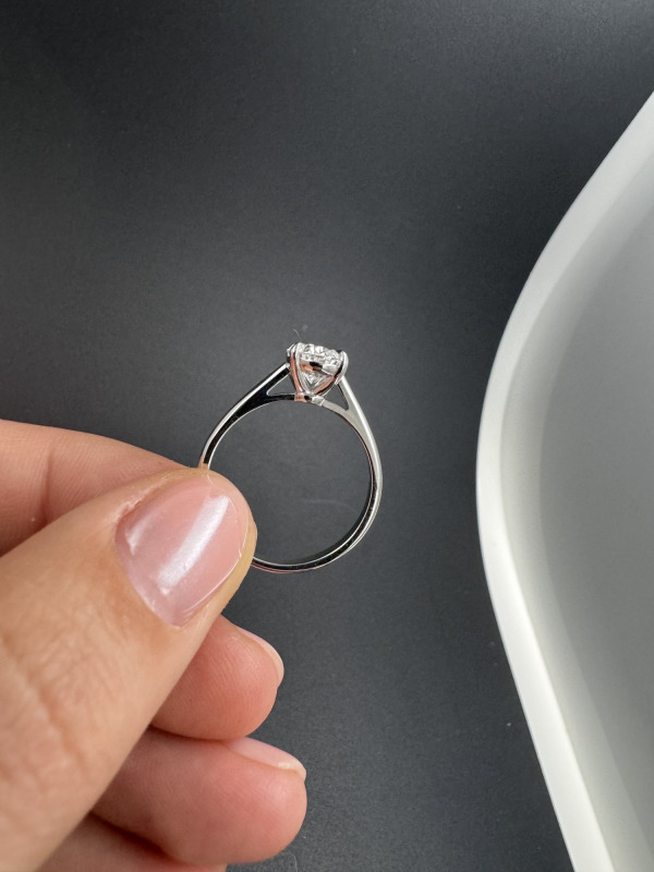 Lab-Grown Diamond Solitaire Ring – White Gold, 1.5 ct – photo 2 of 2