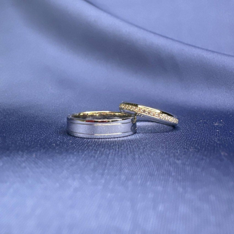 Diamond Wedding Rings – White Gold, 0.176 ct – photo 6 of 6