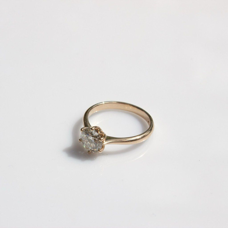 Diamond Ring – Rose Gold, 14 ct – photo 5 of 5