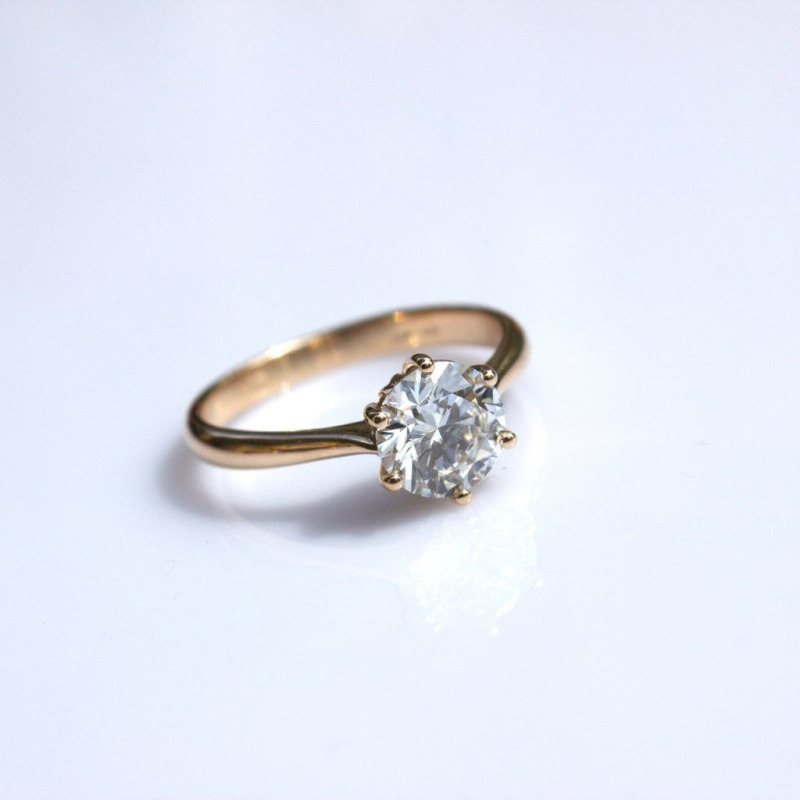 Diamond Ring – Rose Gold, 14 ct – photo 1 of 5
