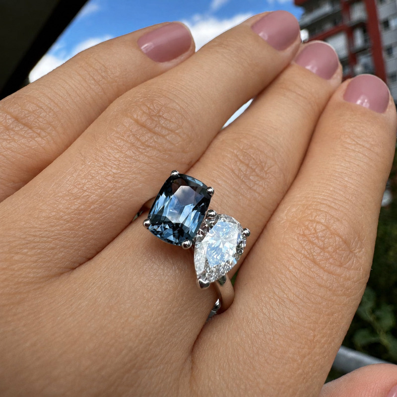 Diamond and Coloured Gemstone Ring