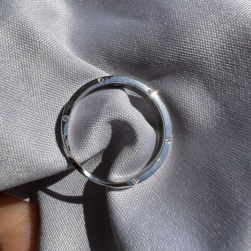 Diamond Wedding Rings – White Gold, 14 ct – photo 1 of 5