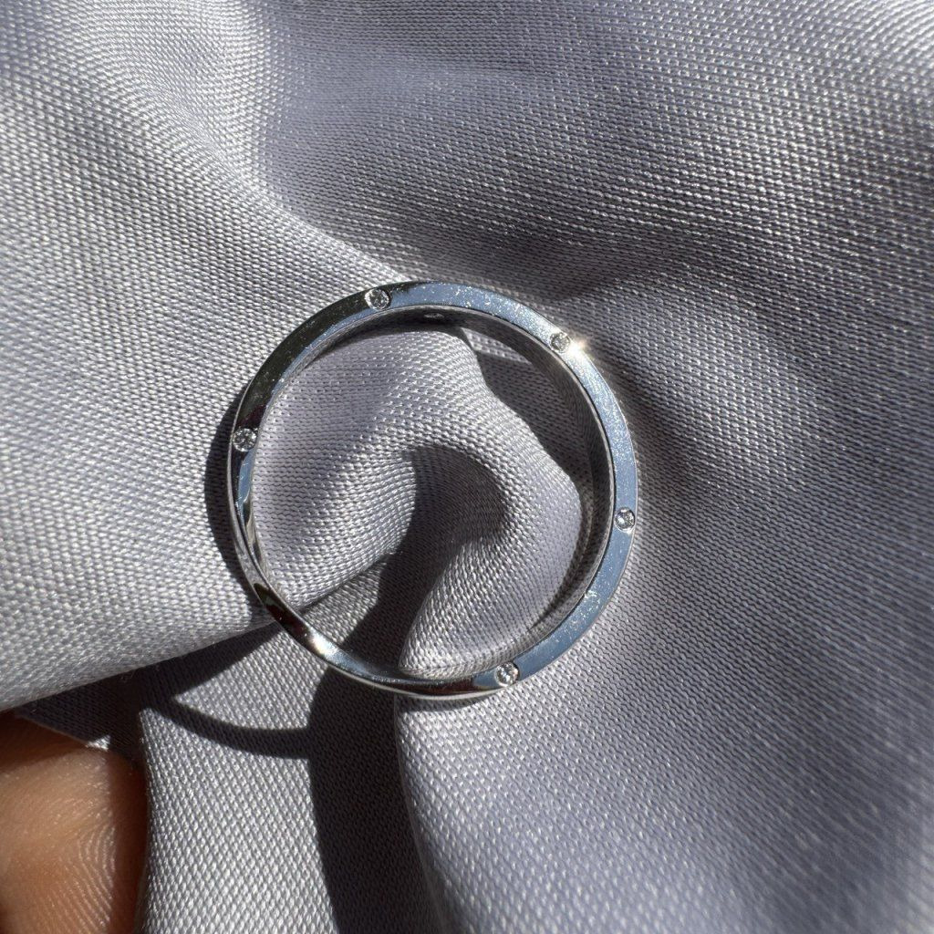 Diamond Wedding Rings – White Gold, 14 ct – photo 1 of 5