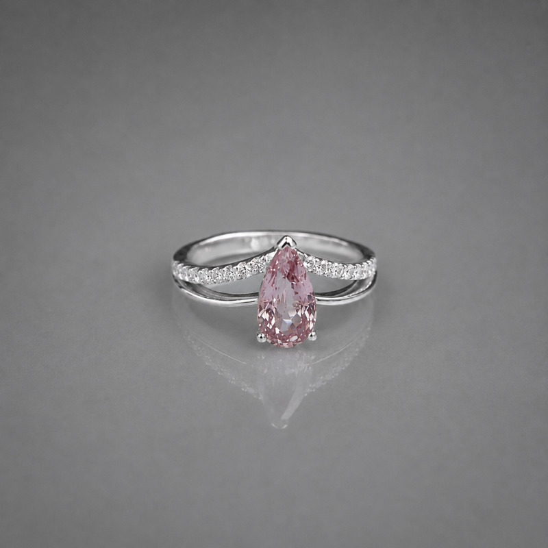 Ring with Diamonds and Coloured Gemstones
