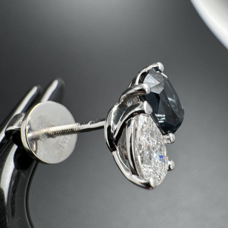Diamond Earrings, 1.61 ct – photo 2 of 10
