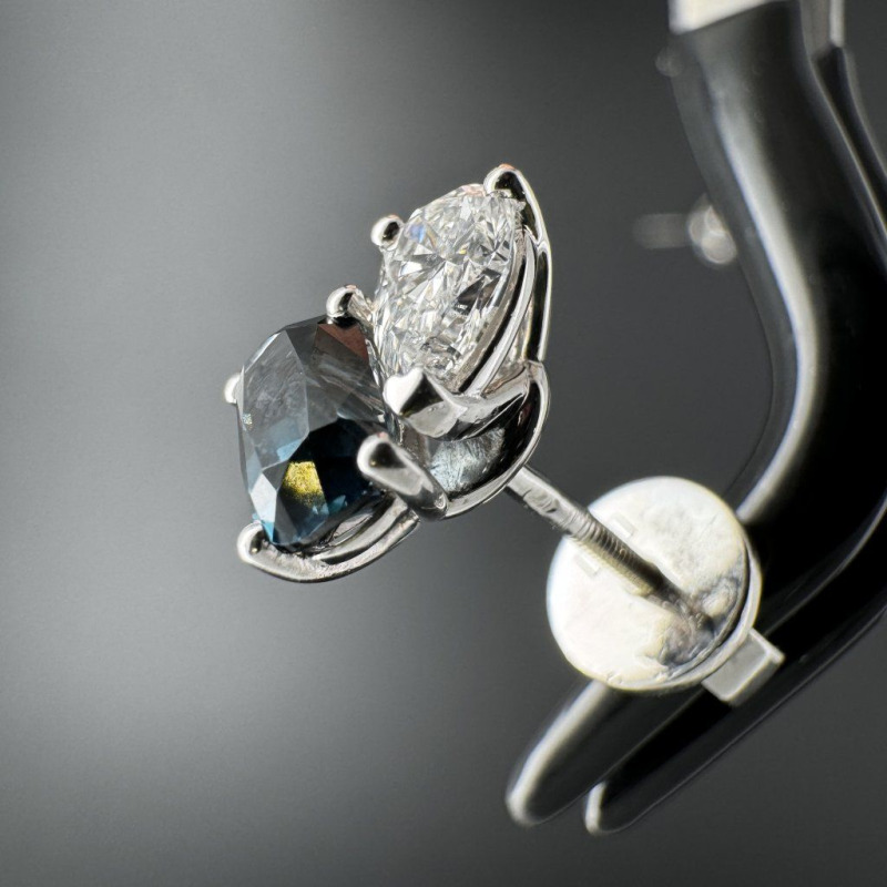 Diamond Earrings, 1.61 ct – photo 3 of 10