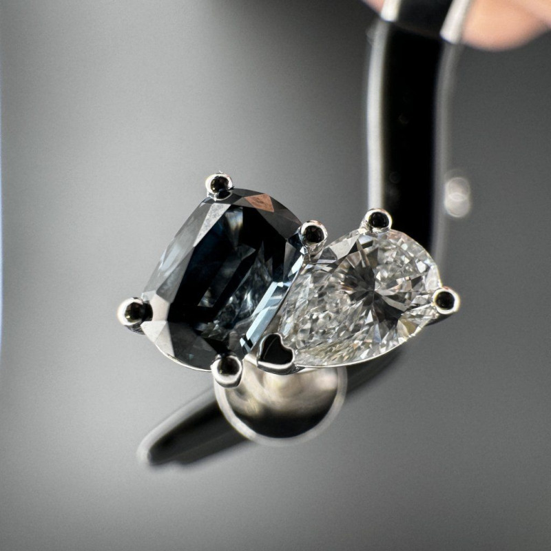 Diamond Earrings, 1.61 ct – photo 5 of 10