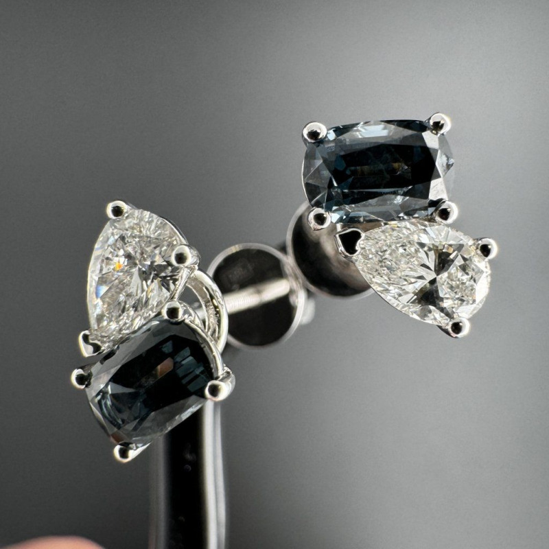 Diamond Earrings, 1.61 ct – photo 6 of 10