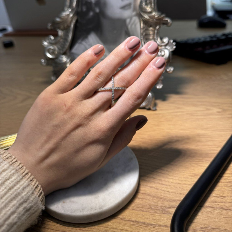 Gold Ring with Natural Diamonds – Yellow Gold – photo 6 of 6