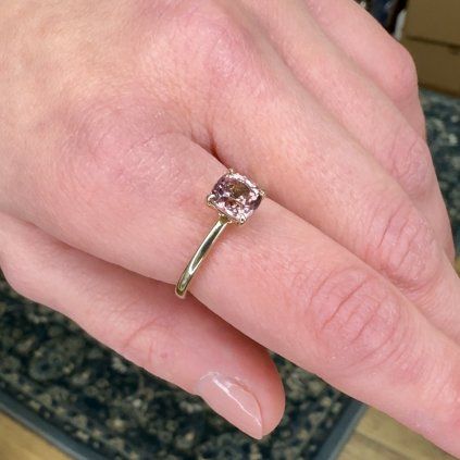 Peach Spinel Ring
