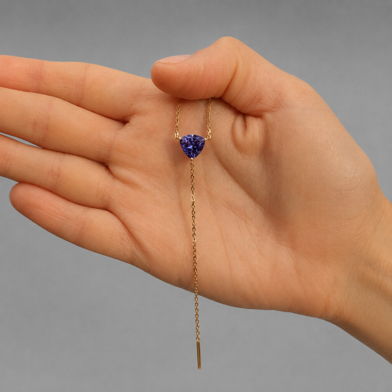 Trillion-Cut Tanzanite Necklace