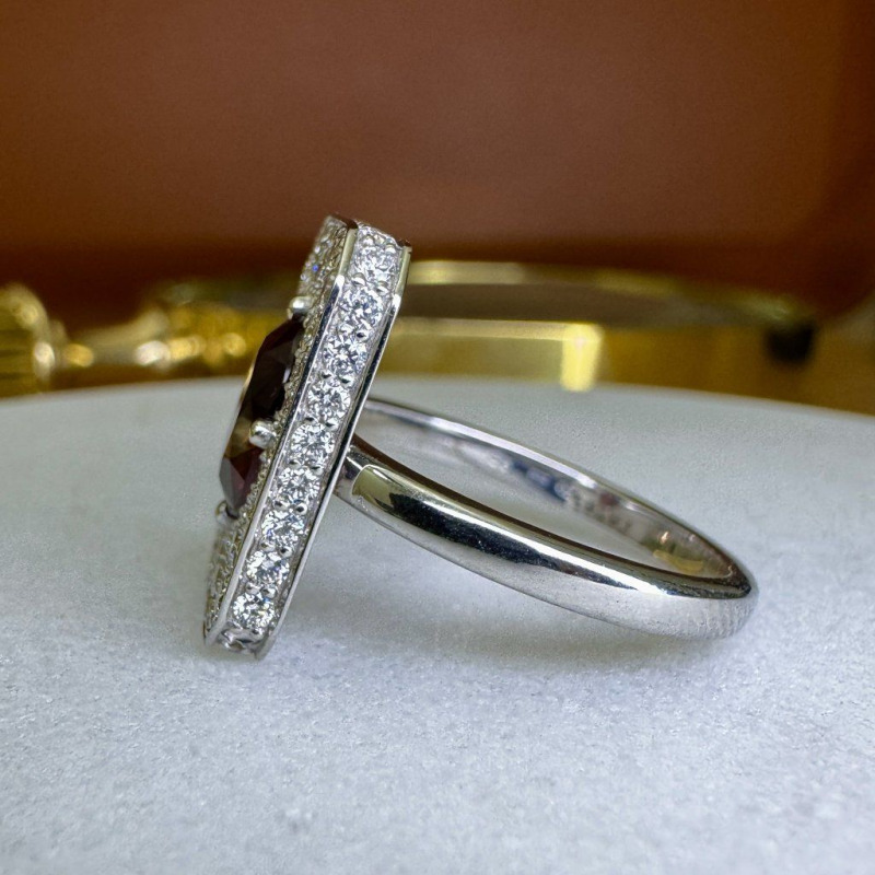 Ring with Red Spinel and Diamonds, 1.65 ct – photo 4 of 8