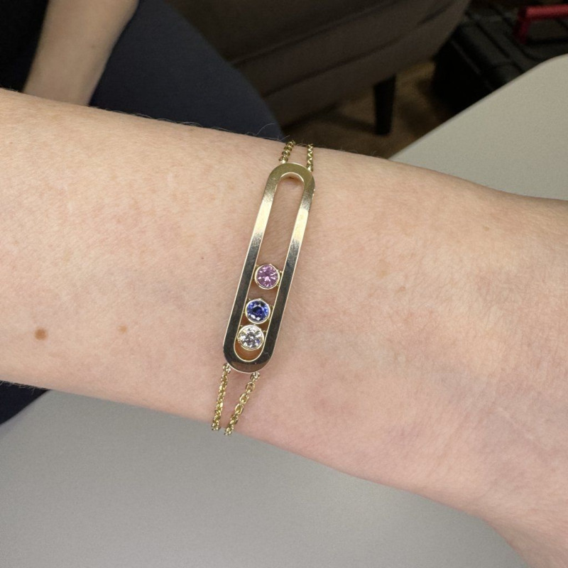 Bracelet with Three Gemstones – photo 2 of 3