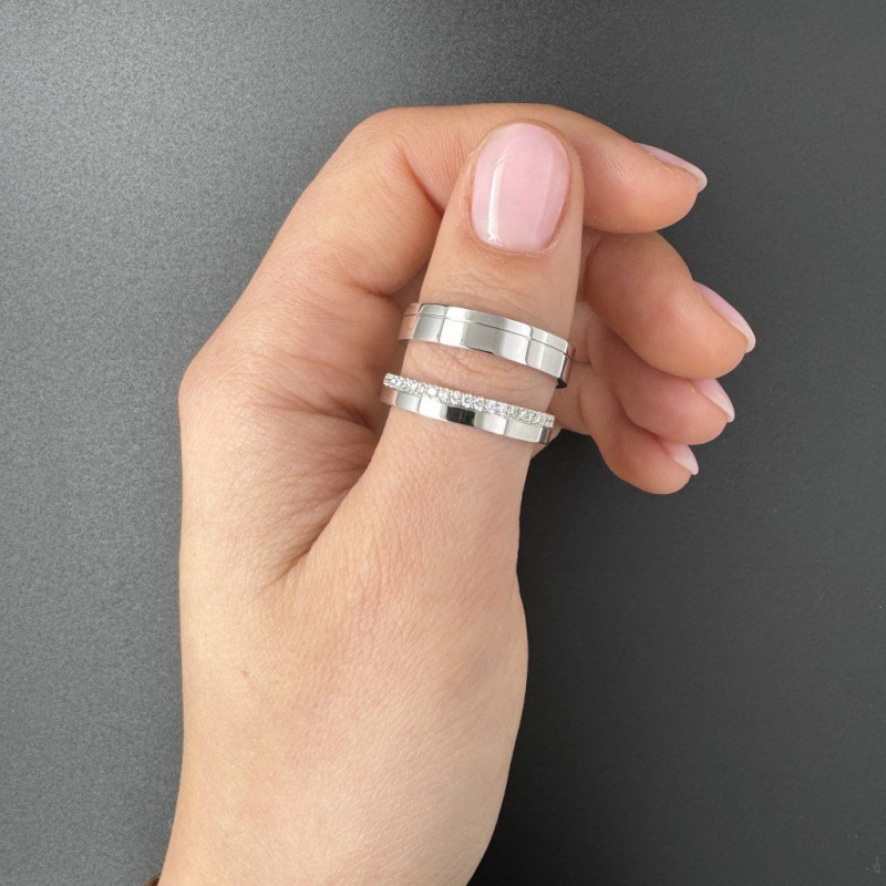 White Gold Wedding Rings – photo 4 of 7