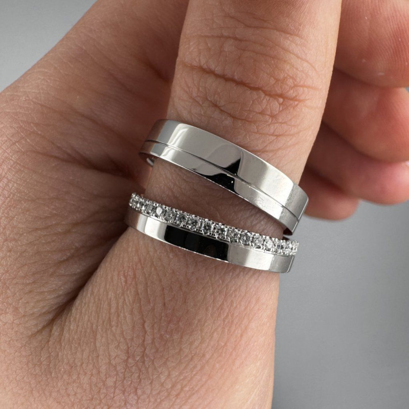 White Gold Wedding Rings – photo 5 of 7