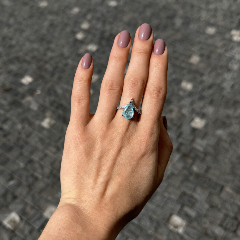 Paraíba Tourmaline Ring, 2.75 ct – photo 3 of 5