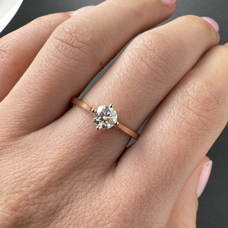 Gold Diamond Ring with GIA Certificate, 0.5 ct – photo 4 of 4