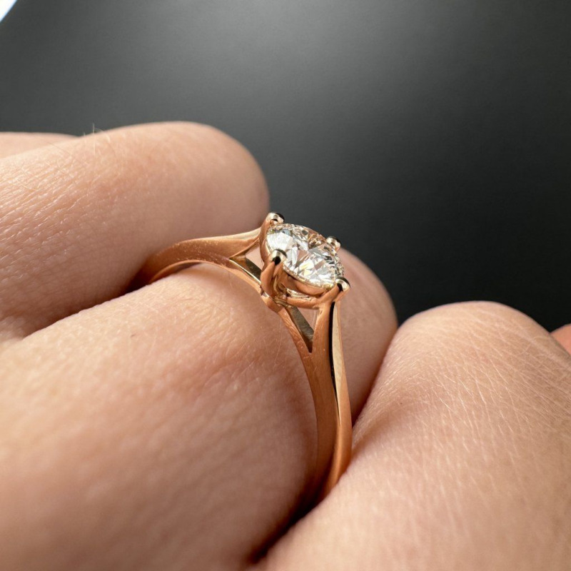 Gold Diamond Ring with GIA Certificate