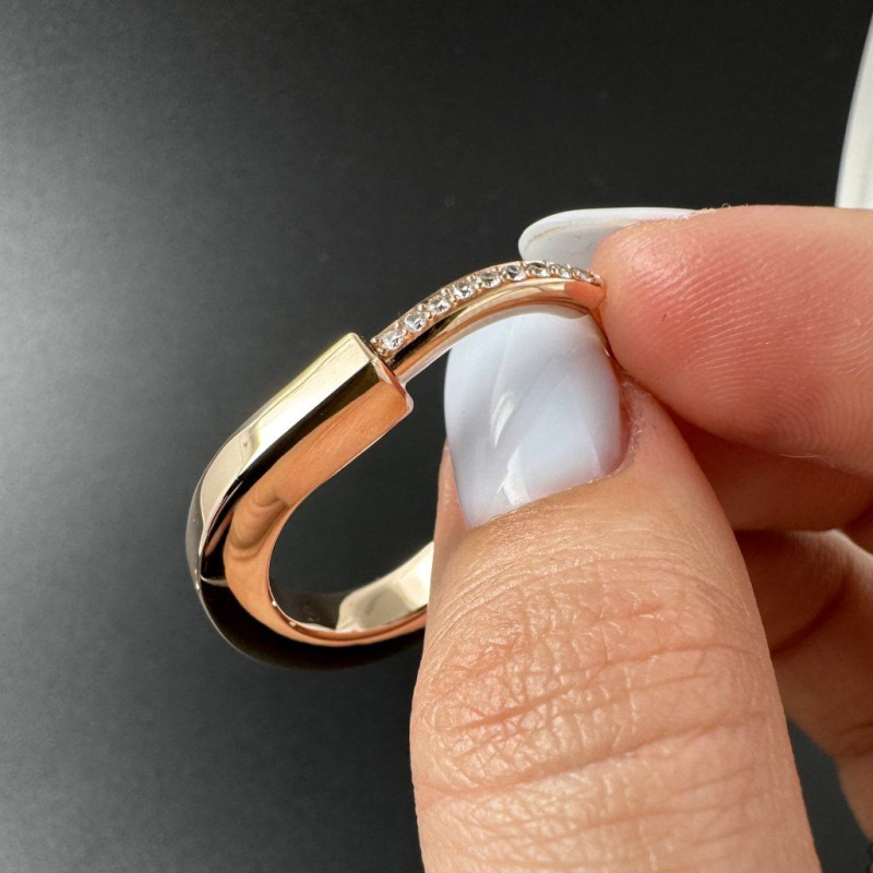 Rose Gold Hoop Earrings, 0.19 ct – photo 6 of 6