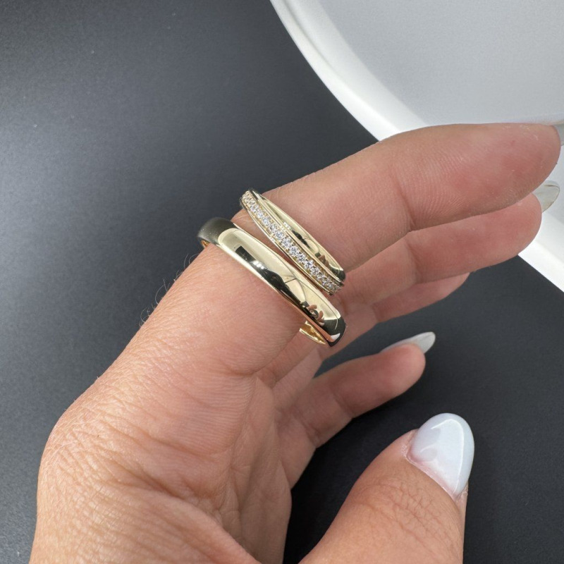 Wedding Rings with Brilliant Diamonds, 0.44 ct – photo 2 of 6