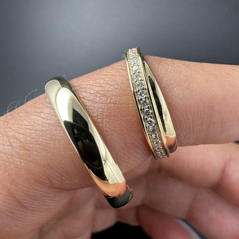 Wedding Rings with Brilliant Diamonds, 0.44 ct – photo 6 of 6