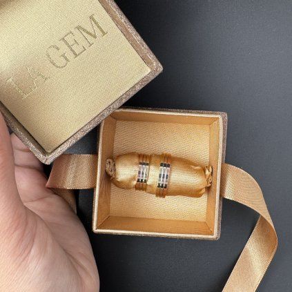 Wedding Bands in Three Shades of Gold
