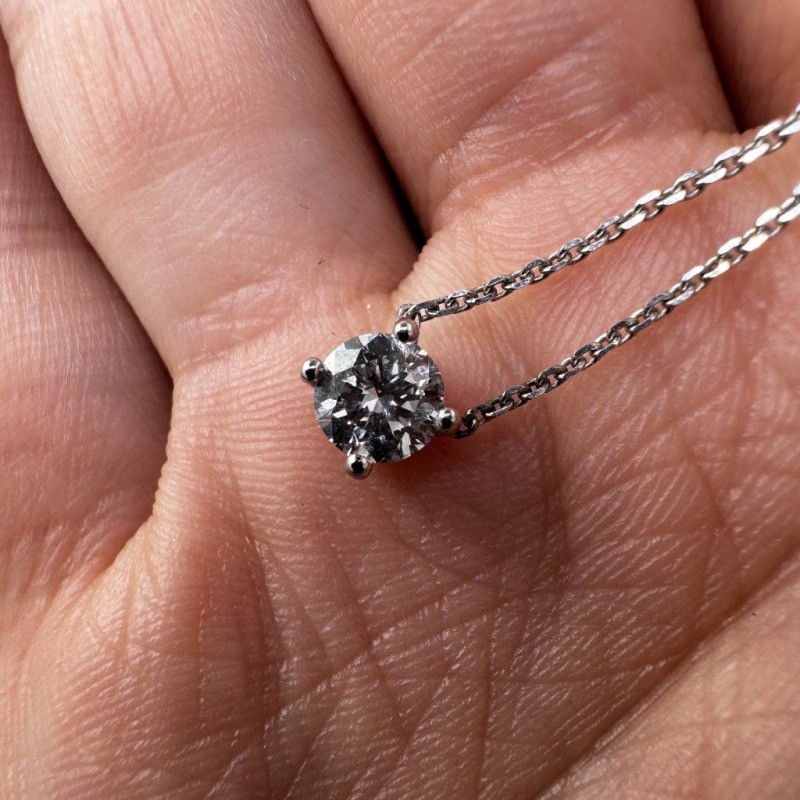 Pendant with a Laboratory-Grown Diamond – Yellow Gold, 0.50 ct – photo 3 of 4