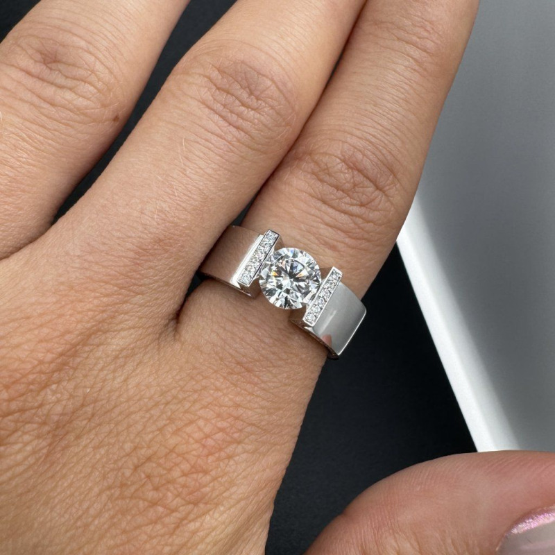 Ring “The Floating Diamond”, 1 ct – photo 11 of 12