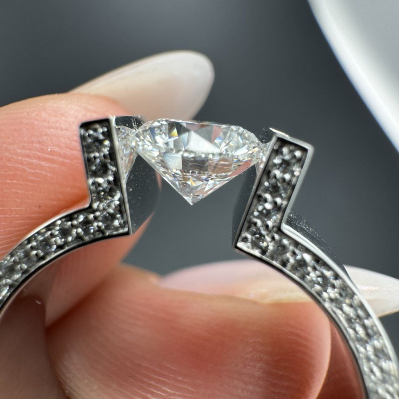 Ring “The Floating Diamond”, 1 ct – photo 4 of 12