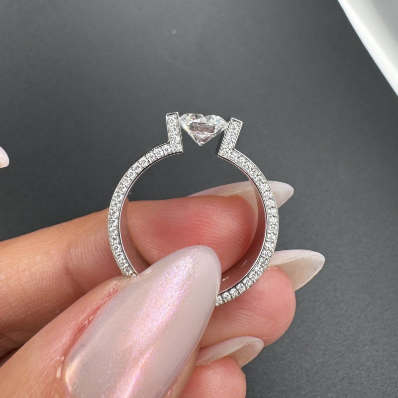 Ring “The Floating Diamond”, 1 ct – photo 7 of 12