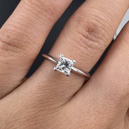 Platinum Ring with Diamond