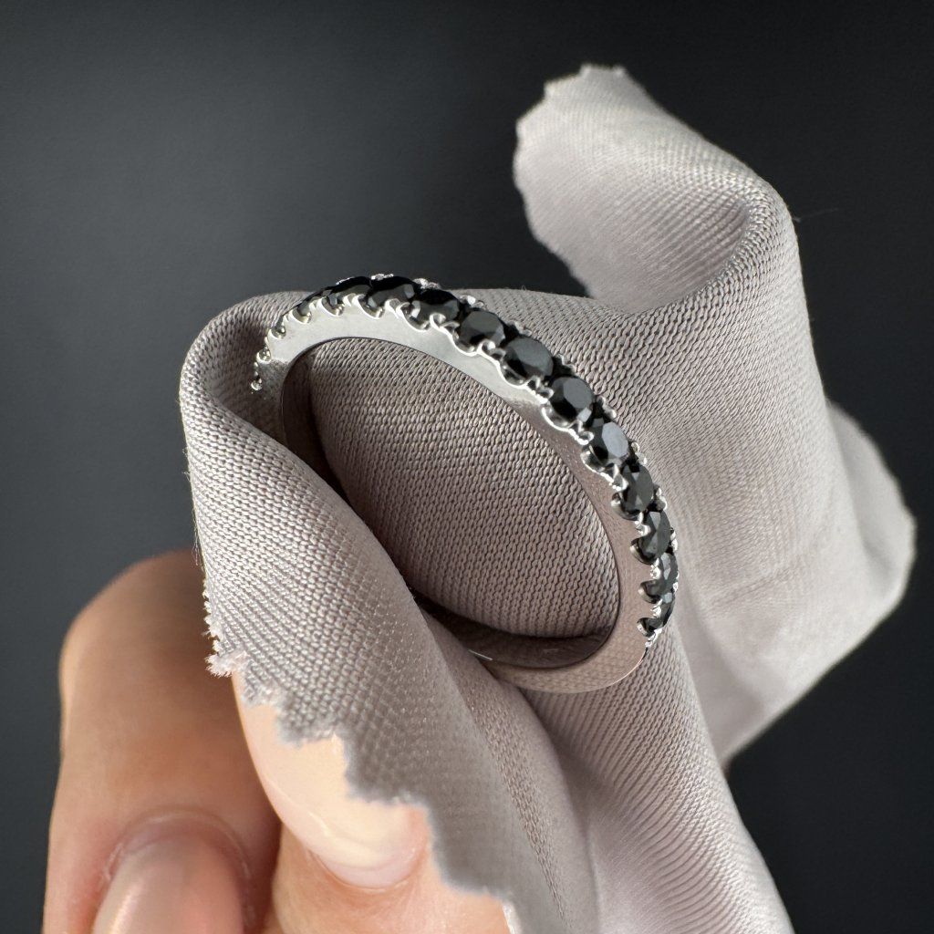 Ring with Black Diamonds "Eternity", 0.73 ct – photo 1 of 5