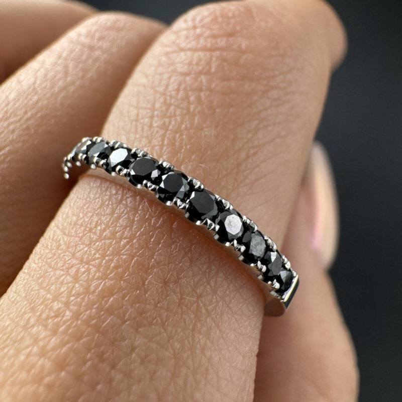 Ring with Black Diamonds "Eternity", 0.73 ct – photo 2 of 5