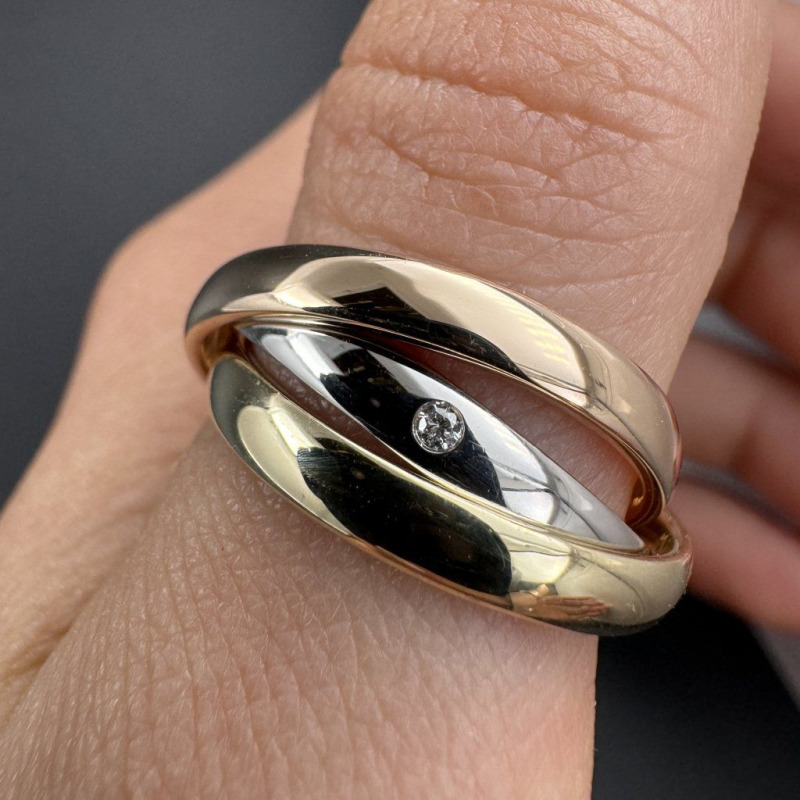 Gold Ring in the “Trinity” Style – photo 2 of 6