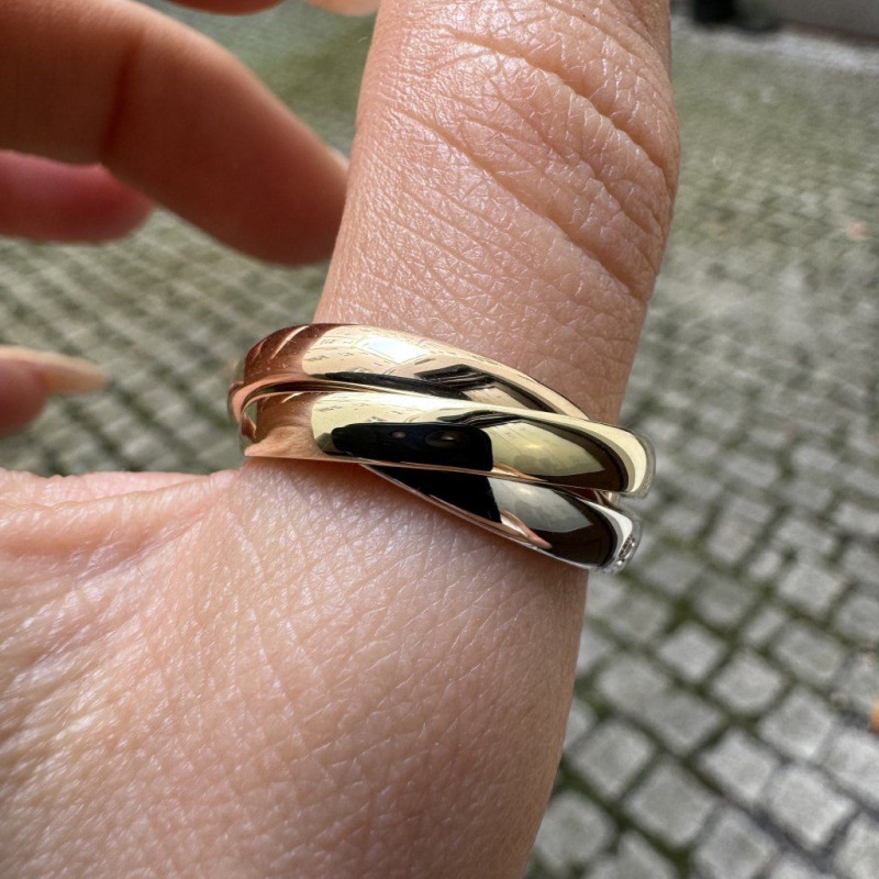 Gold Ring in the “Trinity” Style – photo 6 of 6