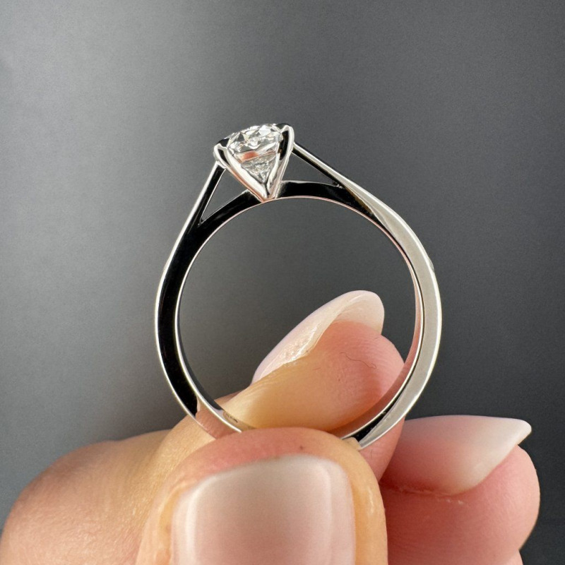 Platinum Ring with a Laboratory Diamond, 1.03 ct – photo 4 of 6