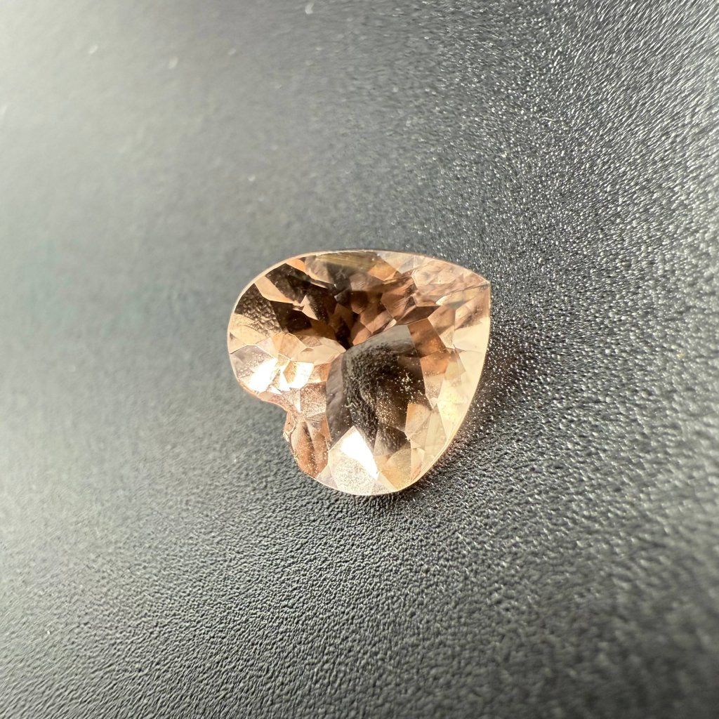 Golden Pink Morganite Heart – photo 1 of 8