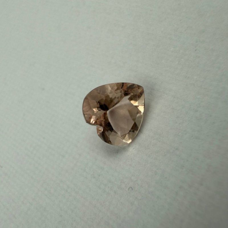 Golden Pink Morganite Heart – photo 7 of 8