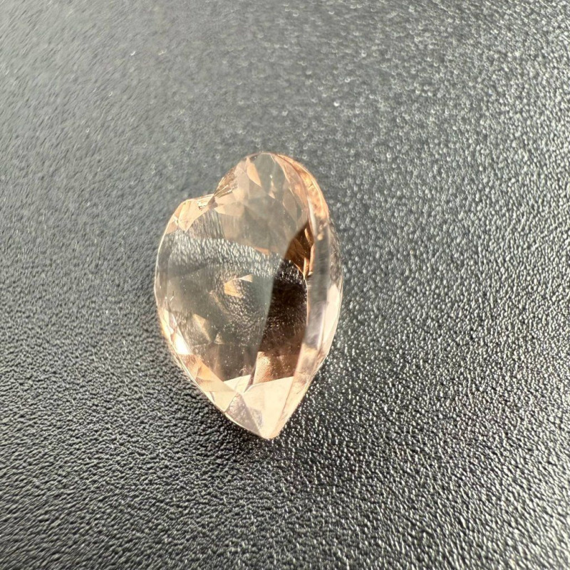 Golden Pink Morganite Heart – photo 8 of 8