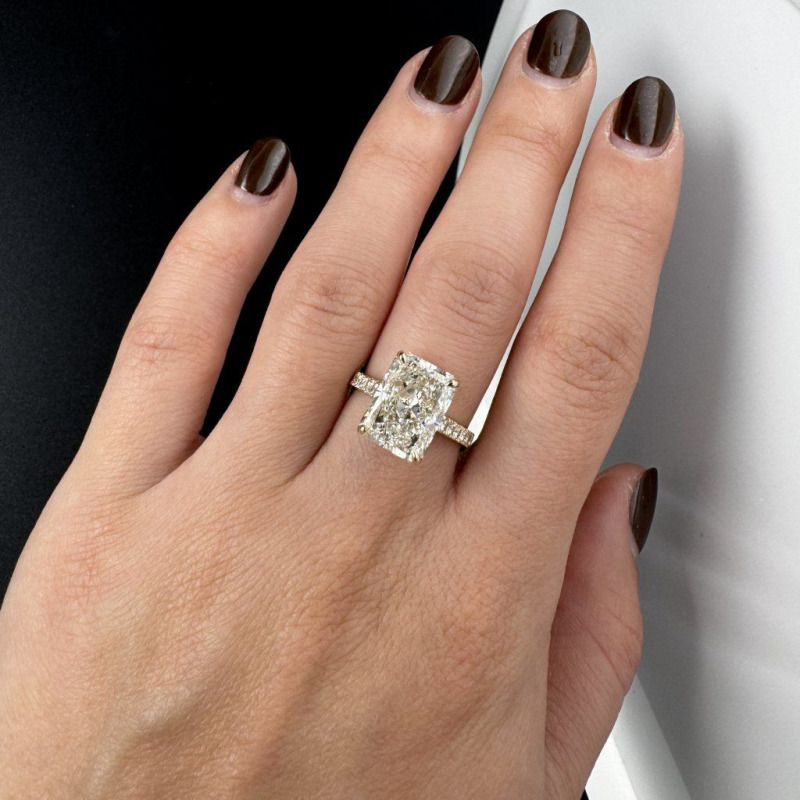 Engagement Ring with a Laboratory Diamond – Yellow Gold, 5.01 ct – photo 6 of 8