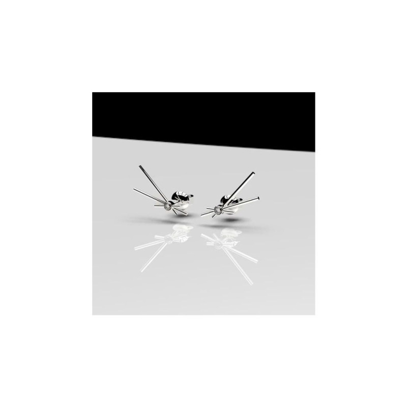 Diamond Earrings SOV – White Gold, 0.14 ct – photo 13 of 13
